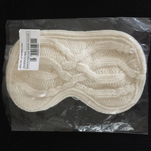 New White + Warren Cashmere Eye Mask - Picture 4 of 4